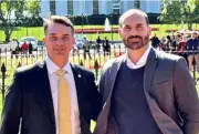 Aliados aconselham Flávio a alinhar discurso com Eduardo nos EUA após crise com Michelle