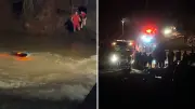 Criança de 4 anos desaparece após carro cair em rio no Paraná
