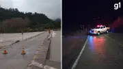 Defesa Civil interdita ponte no RS após chuvas elevarem nível do Rio das Antas