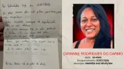 Ex-mulher de goleiro Bruno desaparece e deixa cartas com ameaças
