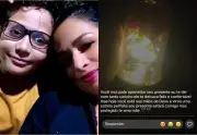 Filho de 11 anos coloca abajur no caixão da mãe após acidente de moto