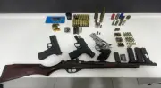 Homem preso em Sorocaba com arsenal de armas e munições irregulares