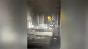 Incêndio destrói cozinha de apartamento no Bairro Santa Mônica em Uberlândia