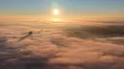 Mar de nuvens encobre Santa Rosa e frio de -0,1°C marca o amanhecer