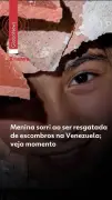 Menina de 12 anos resgatada com sorriso após 30h sob escombros na Venezuela