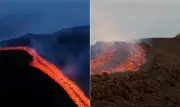Monte Etna entra em erupção na Sicília com espetáculo de lava