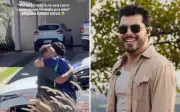 Murilo Huff presenteia funcionário com picape e o emociona